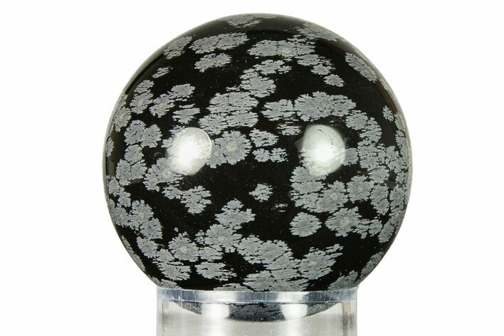 Polished Snowflake Obsidian Sphere - Utah #301589